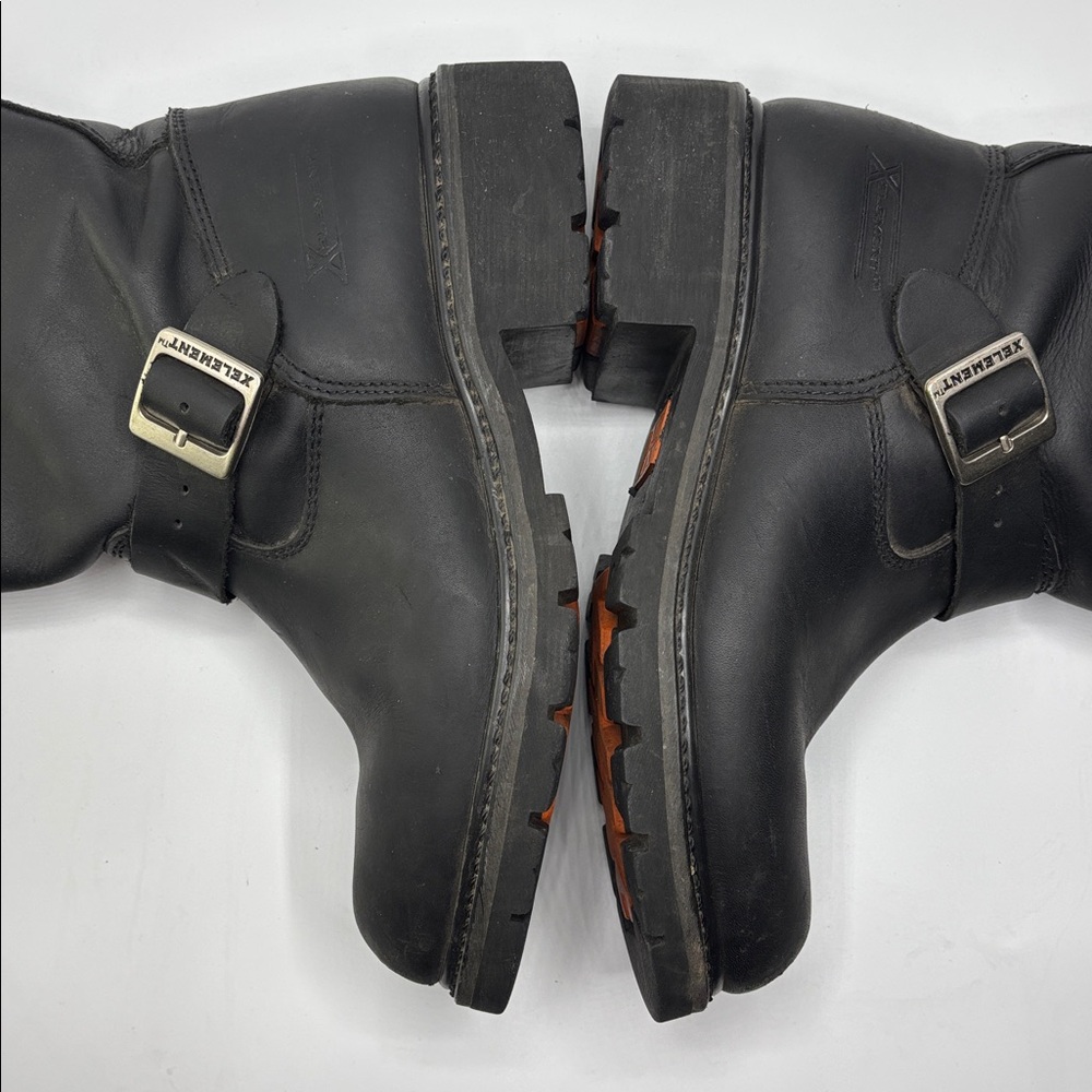 Men’s Element X Size 9 M Black Waterproof Leather Pull On Motorcycle Boots - Picture 6 of 10